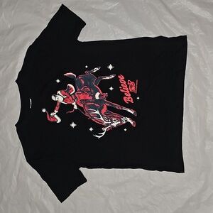 Old Navy Santa Believe Black Short-Sleeve Graphic T-Shirt for Boys L 10/12 New